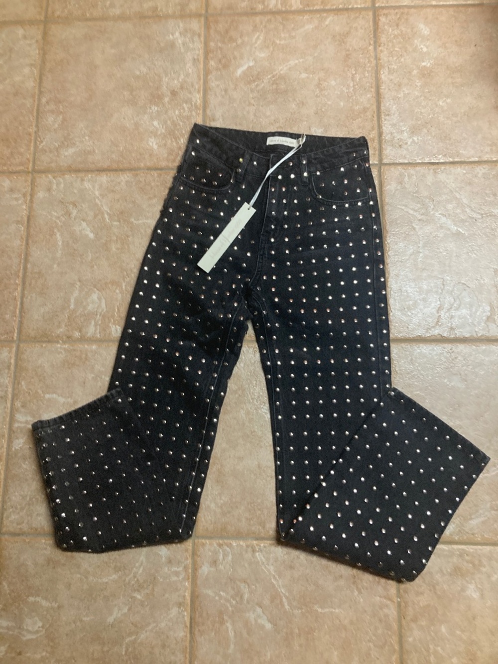 NWT House of Harlow 1960 Avi Studded Jeans Sz 25